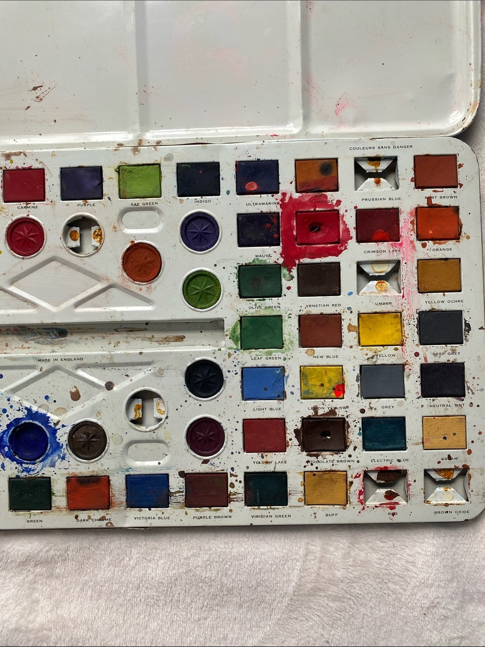 Vintage Alice in Wonderland Tin Watercolor Tray - Colorful Tea Party Artwork - Picture 9 of 10
